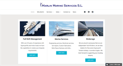 Desktop Screenshot of marlinmarineservices.com
